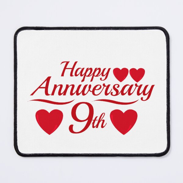 Item preview, happy anniversary 9th designed and sold by win Design.