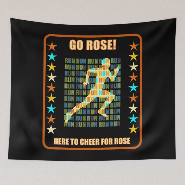 Item preview, Go Rose Runner Support Fan Here to Cheer Favorite Athlete designed and sold by artfulnotebook.