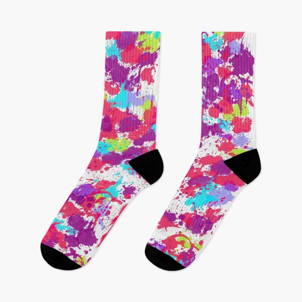Item preview, Colorful Abstract Splatter Paint, Red and Purple designed and sold by TGIYHome.