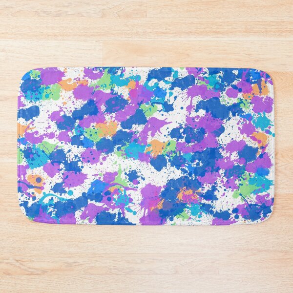 Item preview, Cool Colors Abstract Splatter Paint designed and sold by TGIYHome.