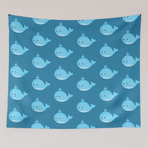 Item preview, Cute Kawaii Blue Whale designed and sold by Orchyd.