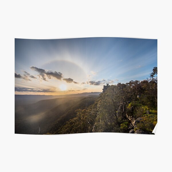 22 Degree Halo, at Reed Lookout, Grampians Ranges Poster