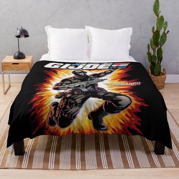 Vintage GI Joe 1980's Twin Bed Sheets Spread Bedspread