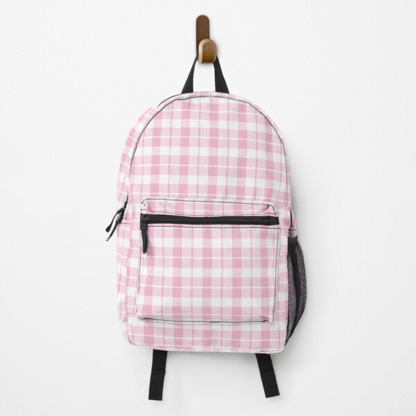 Item preview, Retro Pastel Pink and White Plaid Pattern designed and sold by Artistestella.