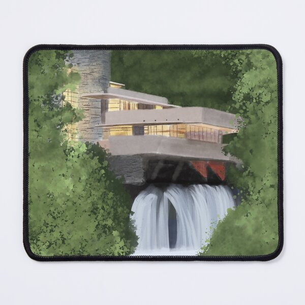 Item preview, Fallingwater Illustration designed and sold by chuckspicer1.