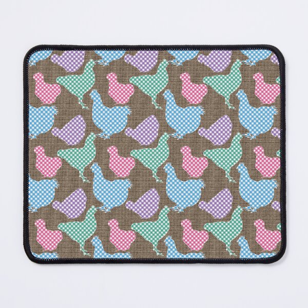 Item preview, Easter Plaid Chickens on Burlap designed and sold by StandoutSilkies.