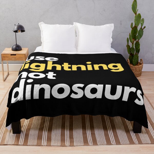 Item preview, Use Lightning Not Dinosaurs Anti Gasoline Electric Vehicle Humor designed and sold by EllConApparel.