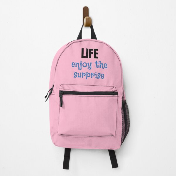 Item preview, Enjoy the Surprise - Blue and Black on Pink designed and sold by KeksWorkroom.