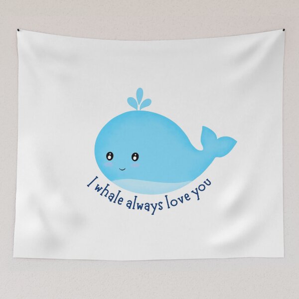 Item preview, I Whale Always Love You - Cute Kawaii Whale designed and sold by Orchyd.