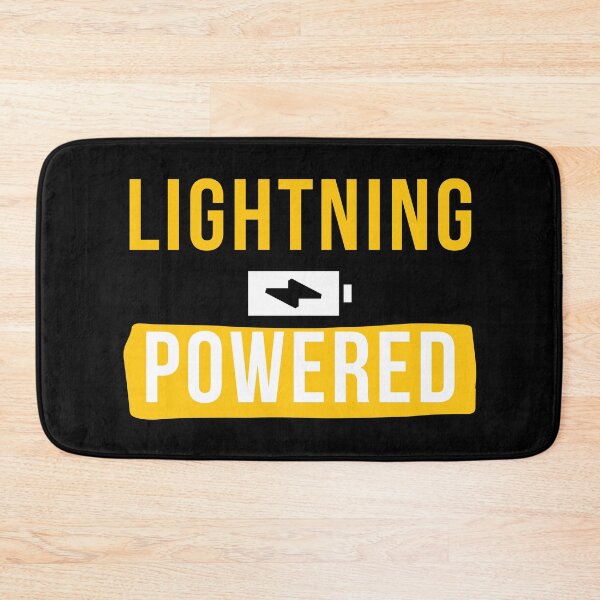 Item preview, Lightning Powered Tesla Battery Charged Fully Electric Vehicle Humor designed and sold by EllConApparel.