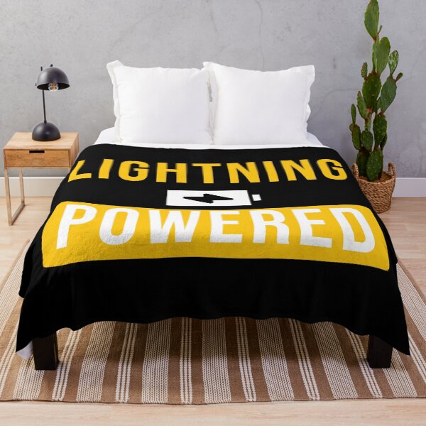 Item preview, Lightning Powered Tesla Battery Charged Fully Electric Vehicle Humor designed and sold by EllConApparel.