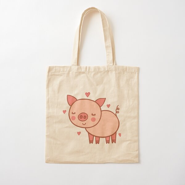 Piggy Peppa Character   Cotton Tote Bag