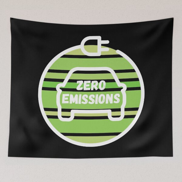 Item preview, Zero Emissions Battery Charged Fully Electric Vehicle Humor designed and sold by EllConApparel.