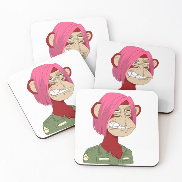 Item preview, BAYC pink haired police monkey. designed and sold by Puchi Evans.