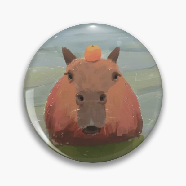 Item preview, Capybara and Orange designed and sold by sherikaart.