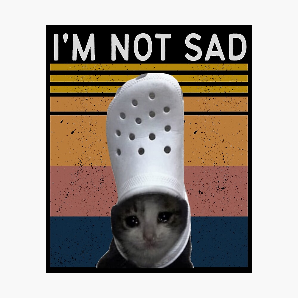 Crying Cat Croc Meme iPhone Skin for Sale by bgsmall