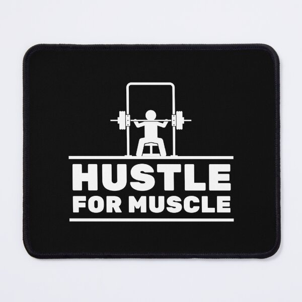 Item preview, Hustle For Muscle Gym Workout Gains Lifting Saying designed and sold by EllConApparel.