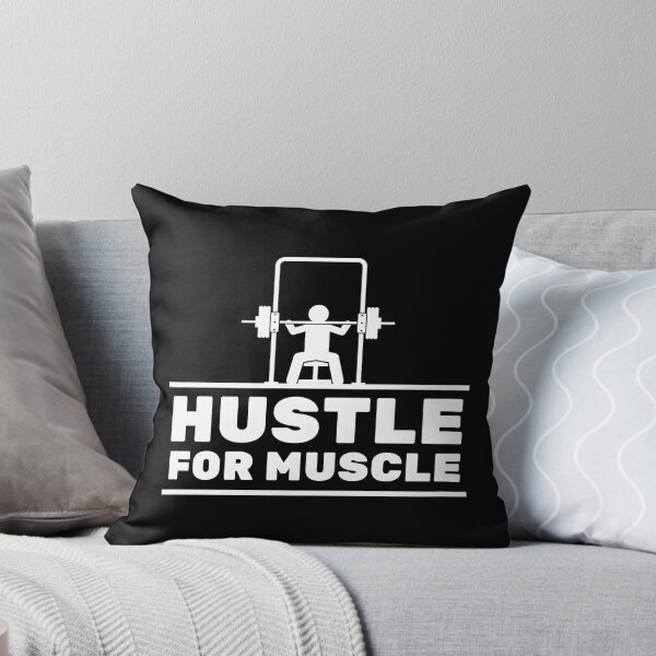Item preview, Hustle For Muscle Gym Workout Gains Lifting Saying designed and sold by EllConApparel.