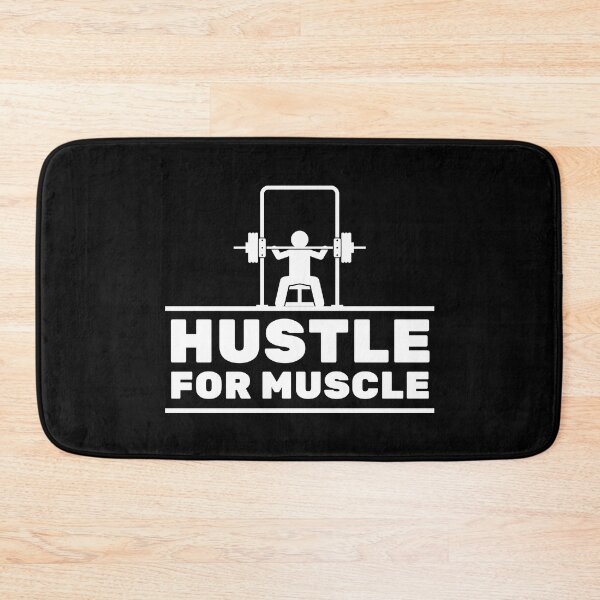 Item preview, Hustle For Muscle Gym Workout Gains Lifting Saying designed and sold by EllConApparel.