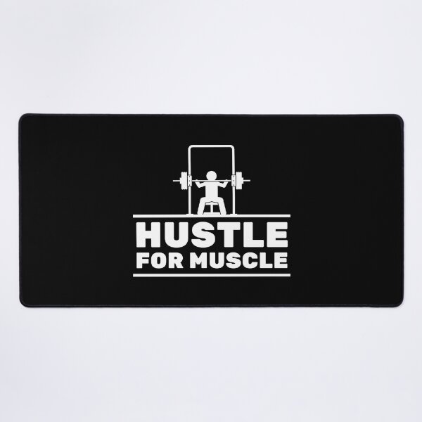Item preview, Hustle For Muscle Gym Workout Gains Lifting Saying designed and sold by EllConApparel.
