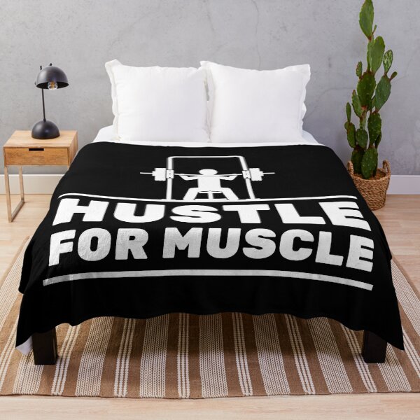 Item preview, Hustle For Muscle Gym Workout Gains Lifting Saying designed and sold by EllConApparel.