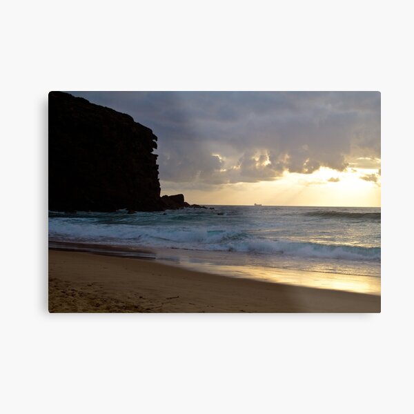 Redhead beach, Lake Macquarie at sunrise Metal Print