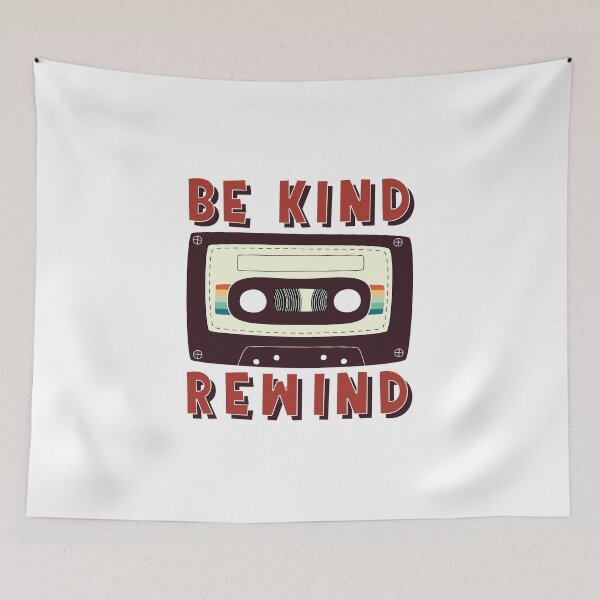 Item preview, Be Kind Rewind Cassette tape funny Retro Classic Vintage designed and sold by ShirtzTonight.