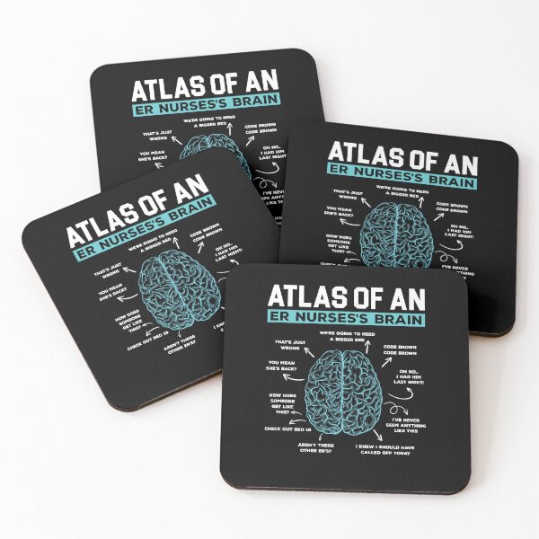 Item preview, Altas Of An ER Nurse's Brain Shirt, Emergency Room Nurse Shirt, Nursing Hospital, ER Nurse Shirt, Registered Emergency Nurse, ER Nurse Life designed and sold by aymob.