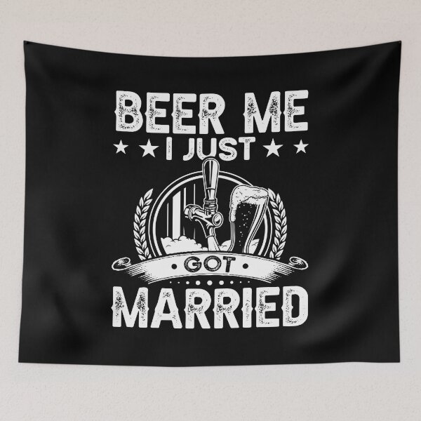 Item preview, Beer Me I Just Got Married Shirt, Just Married Shirt, Funny Marriage Shirt, Funny Wedding Shirt, Groom Bachelor Party Shirt, Newlywed Shirt designed and sold by aymob.