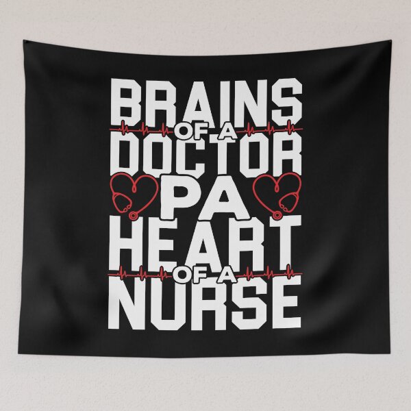 Item preview, Brains Of A Doctor PA Heart Of A Nurse Shirt, PA Shirt, Physician Shirt, Medical School Shirt, Physician Gift, Funny Physician Assistant designed and sold by aymob.
