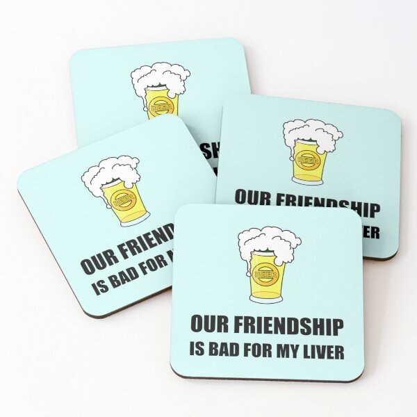 Item preview, Friendship Bad For Liver    designed and sold by Damarib.