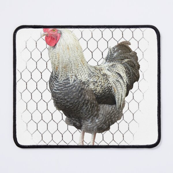 Item preview, Rooster Chicken Wire Transparent BG designed and sold by StandoutSilkies.