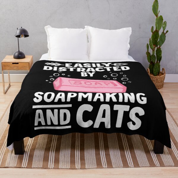 Item preview, Easily Distracted By Soapmaking And Cats Shirt, Funny Soap Making Shirt, Soap Making Gift, Soap Making Lover, Cat Lover Shirt, Cat Paw Shirt designed and sold by aymob.