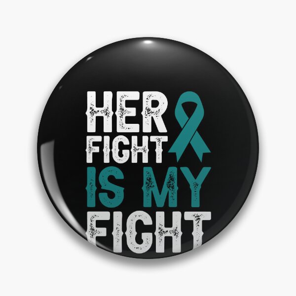 Item preview, Her Fight Is My Fight Shirt, Ovarian Cancer Shirt, Ovarian Cancer Awareness Shirt, Ovarian Cancer Survivor Shirt, Ovarian Cancer Support designed and sold by aymob.