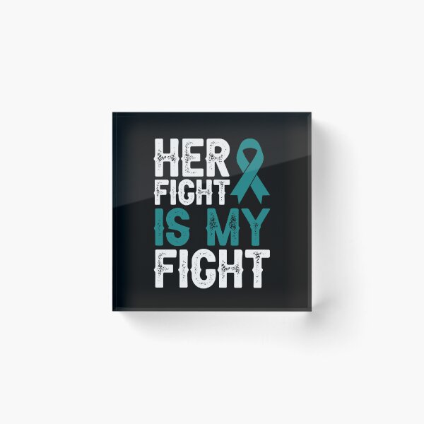 Item preview, Her Fight Is My Fight Shirt, Ovarian Cancer Shirt, Ovarian Cancer Awareness Shirt, Ovarian Cancer Survivor Shirt, Ovarian Cancer Support designed and sold by aymob.