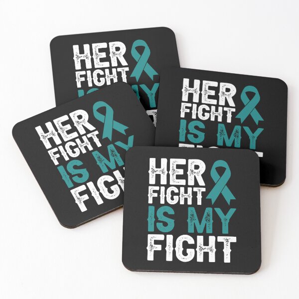 Item preview, Her Fight Is My Fight Shirt, Ovarian Cancer Shirt, Ovarian Cancer Awareness Shirt, Ovarian Cancer Survivor Shirt, Ovarian Cancer Support designed and sold by aymob.