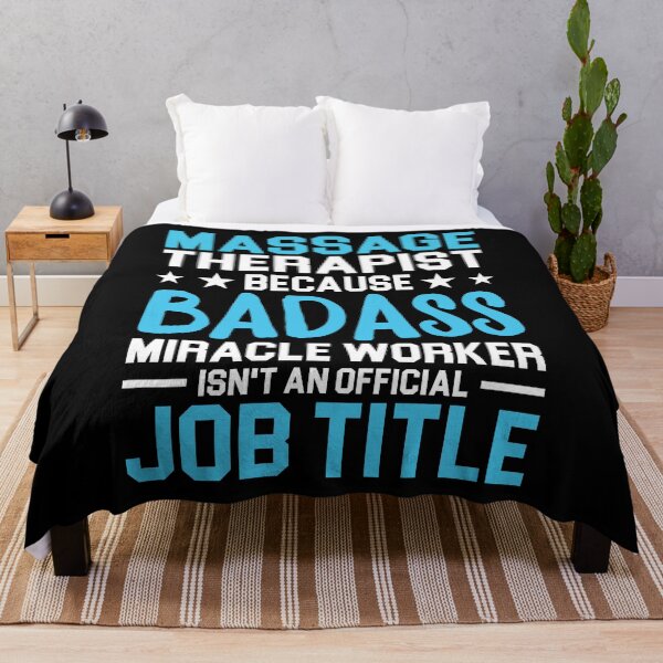 Item preview, Massage Therapist Because Badass Miracle Worker Isnt An Official Job Title Shirt, Massage Therapist Shirt, Muscle Therapy Shirt, Spa Therapy designed and sold by aymob.