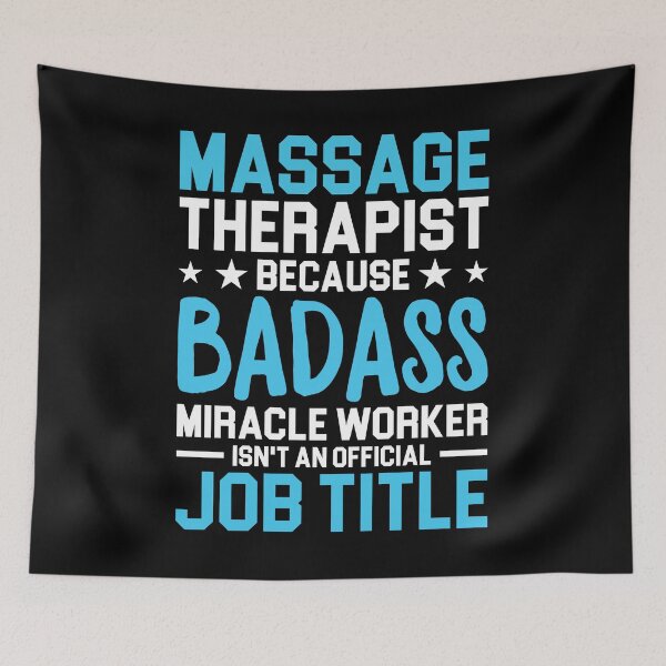 Item preview, Massage Therapist Because Badass Miracle Worker Isnt An Official Job Title Shirt, Massage Therapist Shirt, Muscle Therapy Shirt, Spa Therapy designed and sold by aymob.