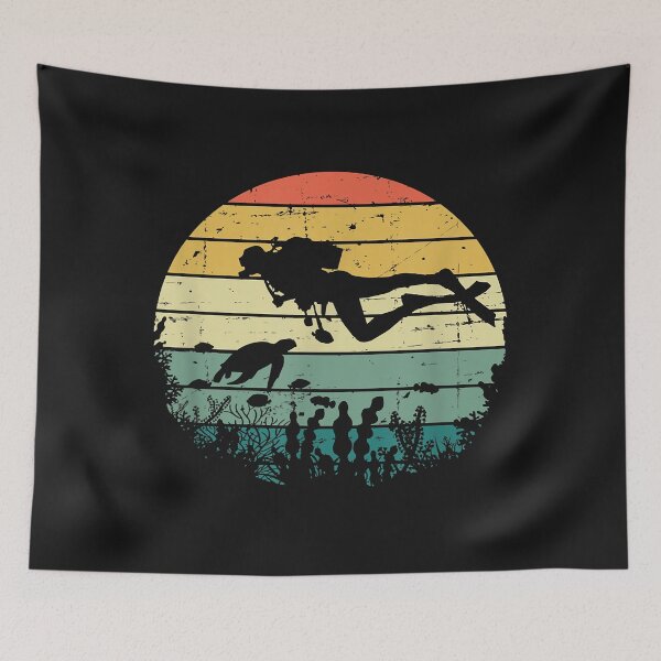 Item preview, Funny Vintage Scuba Diving Dive Diver designed and sold by AdrienDierckx.