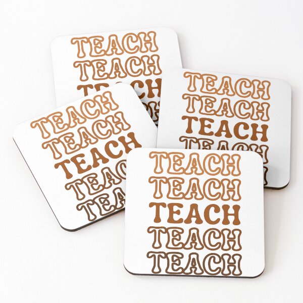 Item preview, Retro Teach Hollow text- Melanin teacher - Black History Month - kindergarten, preschool, elementary, middle school designed and sold by CaitU.