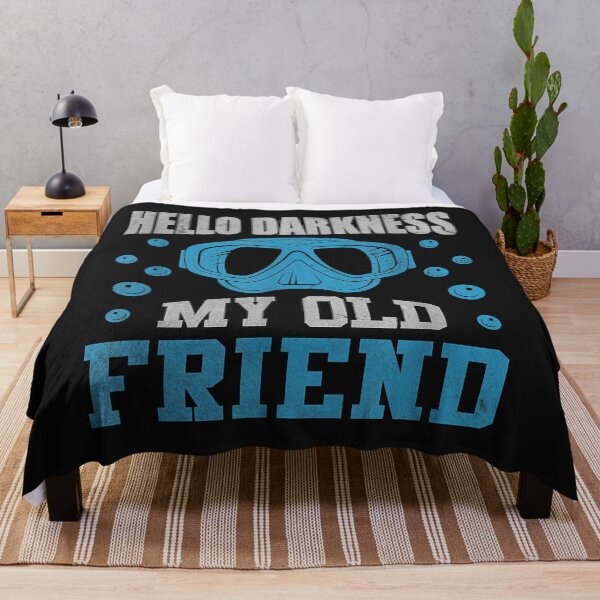 Item preview, Hello Darkness My Old Friend Diving Dive School Scuba Diver designed and sold by AdrienDierckx.