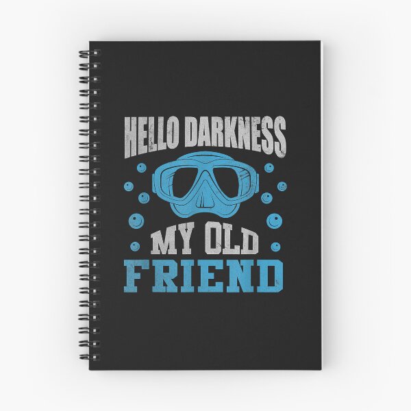 Item preview, Hello Darkness My Old Friend Diving Dive School Scuba Diver designed and sold by AdrienDierckx.
