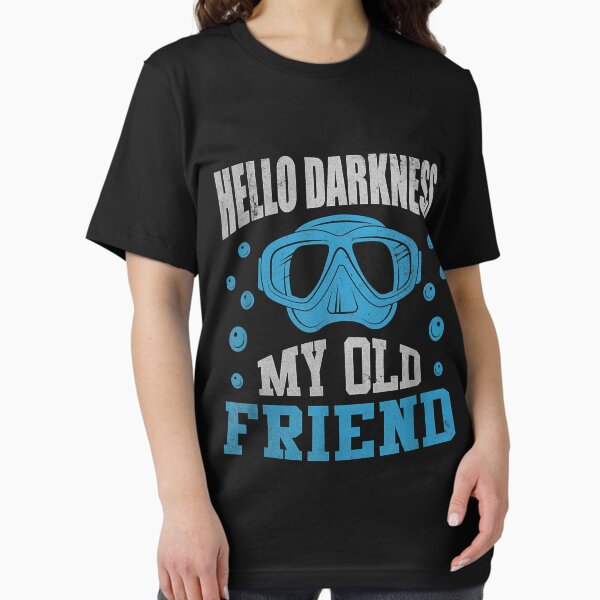 Item preview, Hello Darkness My Old Friend Diving Dive School Scuba Diver designed and sold by AdrienDierckx.
