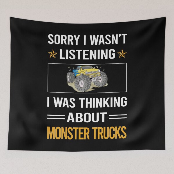 Item preview, Funny Listening Monster Truck Trucks designed and sold by fatherbarliman.