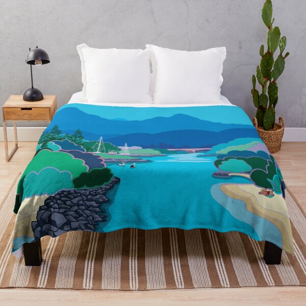 Item preview, Brunswick Heads Vintage Style Travel Art, Near Byron Bay, Australia designed and sold by Jazznote.