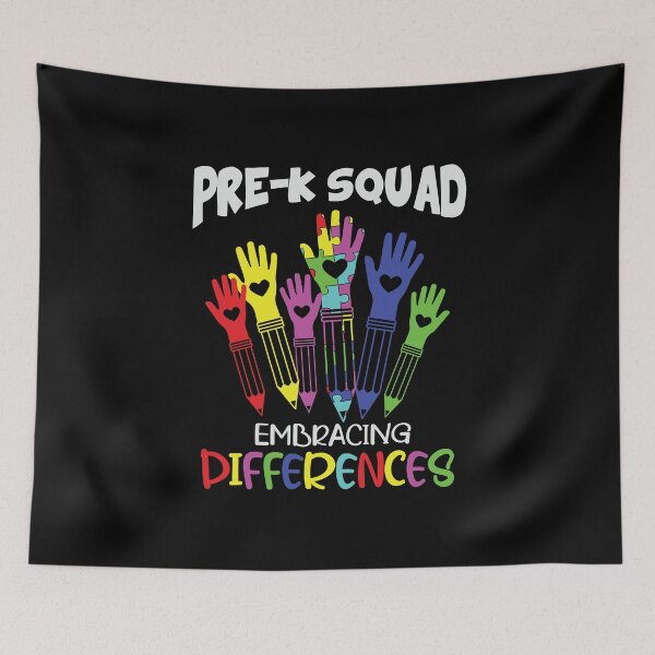 Item preview, Pre-K Squad Embracing Differences Autism designed and sold by AuroraApparel.