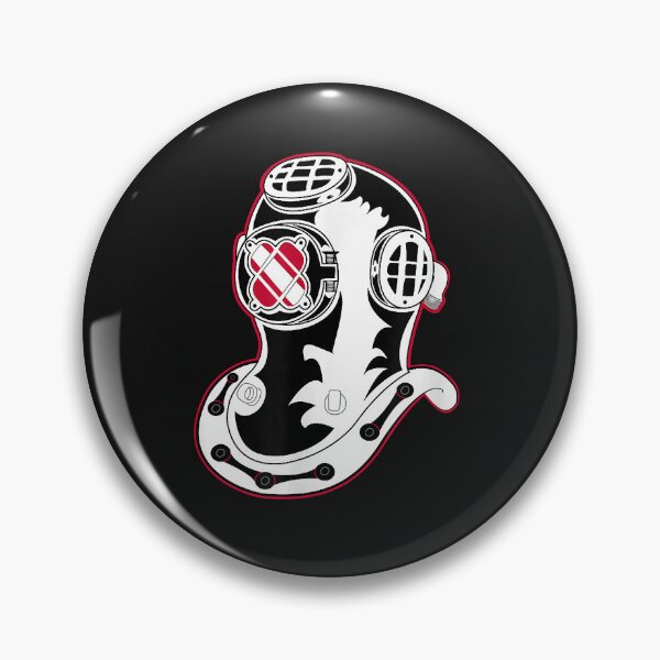 Artikelvorschau, Scuba dive Accessories - Retro Dive Helmet flag Scuba Diving entworfen und verkauft von AdrienDierckx.