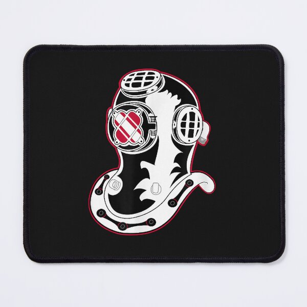 Item preview, Scuba dive Accessories - Retro Dive Helmet flag Scuba Diving designed and sold by AdrienDierckx.