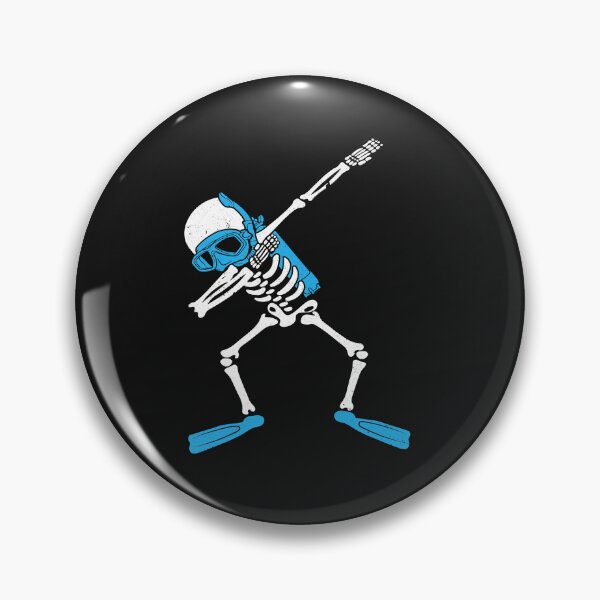 Artikelvorschau, Scuba Diver Dabbing Skeleton Diver Scuba Diving entworfen und verkauft von AdrienDierckx.