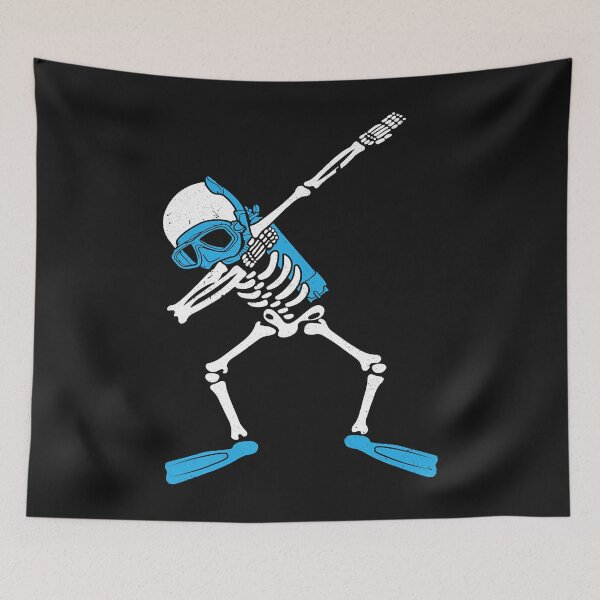Item preview, Scuba Diver Dabbing Skeleton Diver Scuba Diving designed and sold by AdrienDierckx.